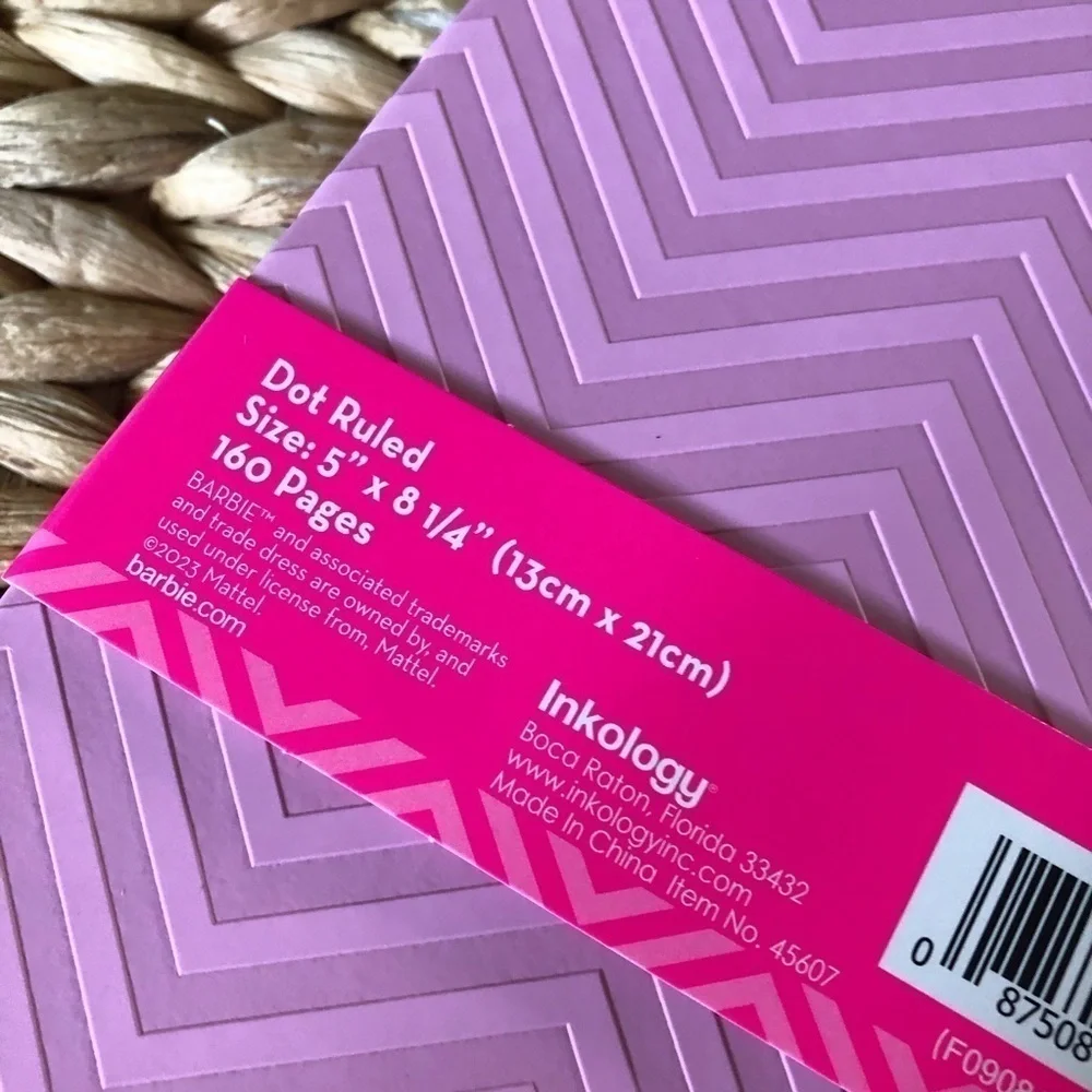 Barbie pink Vegan Leather journal
